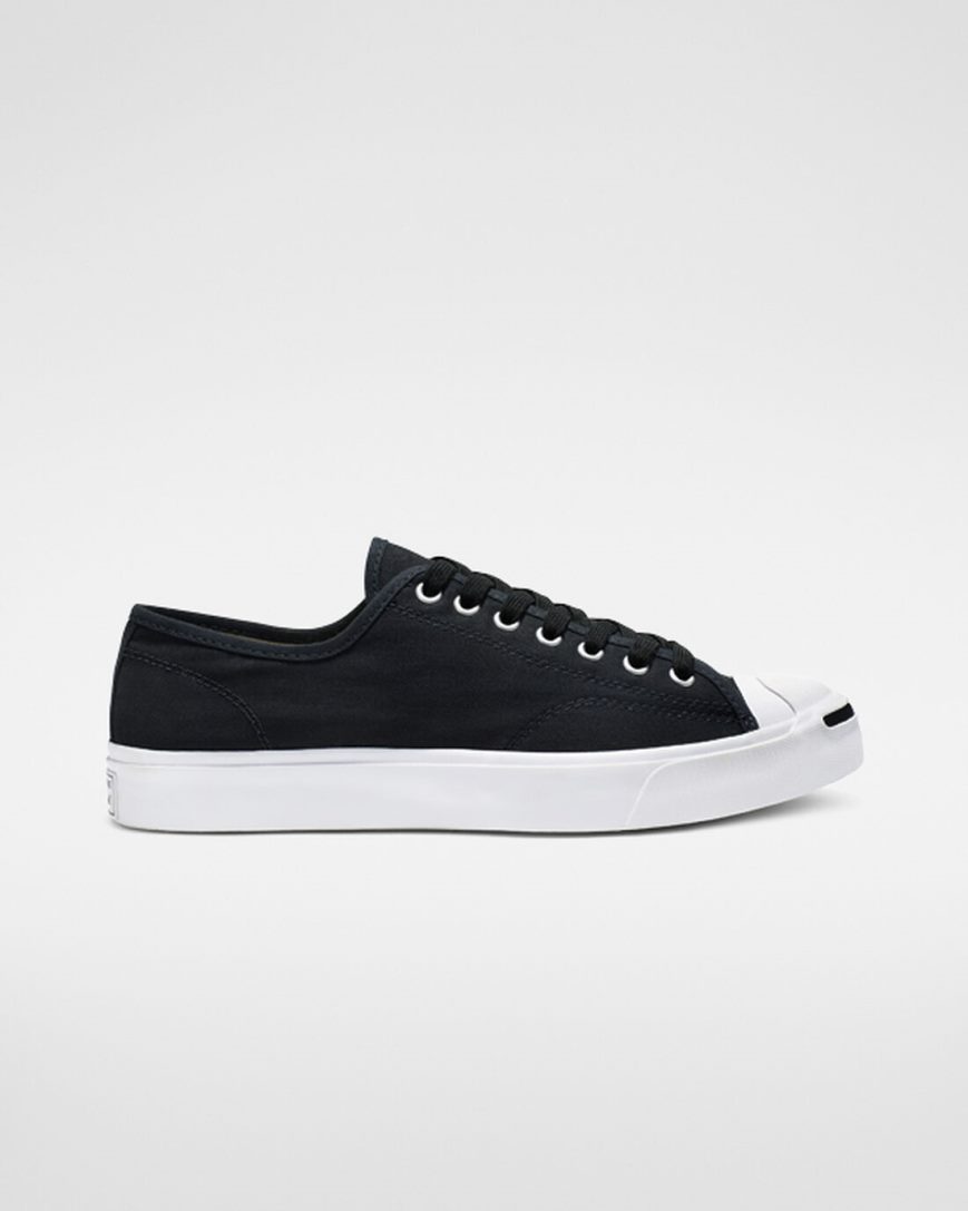 Zapatillas Bajas Converse Jack Purcell Canvas Hombre Negras Blancas Negras | PE 52WEL4